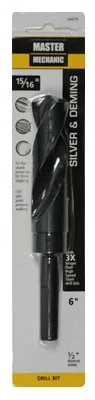 15/16 Inch by 6 Inch Silver and Demming Black Oxide Drill Bit