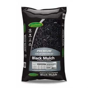 Black Colored Mulch, 2 Cubic Feet, 12 Month Color Guarantee By Green Thumb