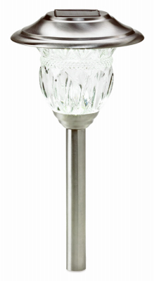 Solar Path Lights, Stainless Steel, 6-Pk.