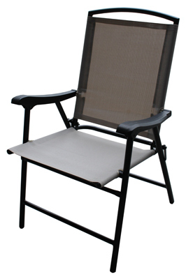 Folding Sling Chair, Tan - Model S13-s998t