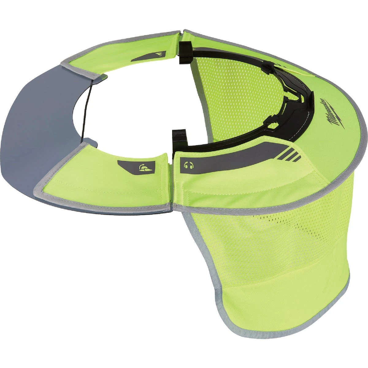 Bolt Hi-vis Yellow Nylon Hard Hat Sun Visor & Sunshade With 50+ Upf Uv Protection
