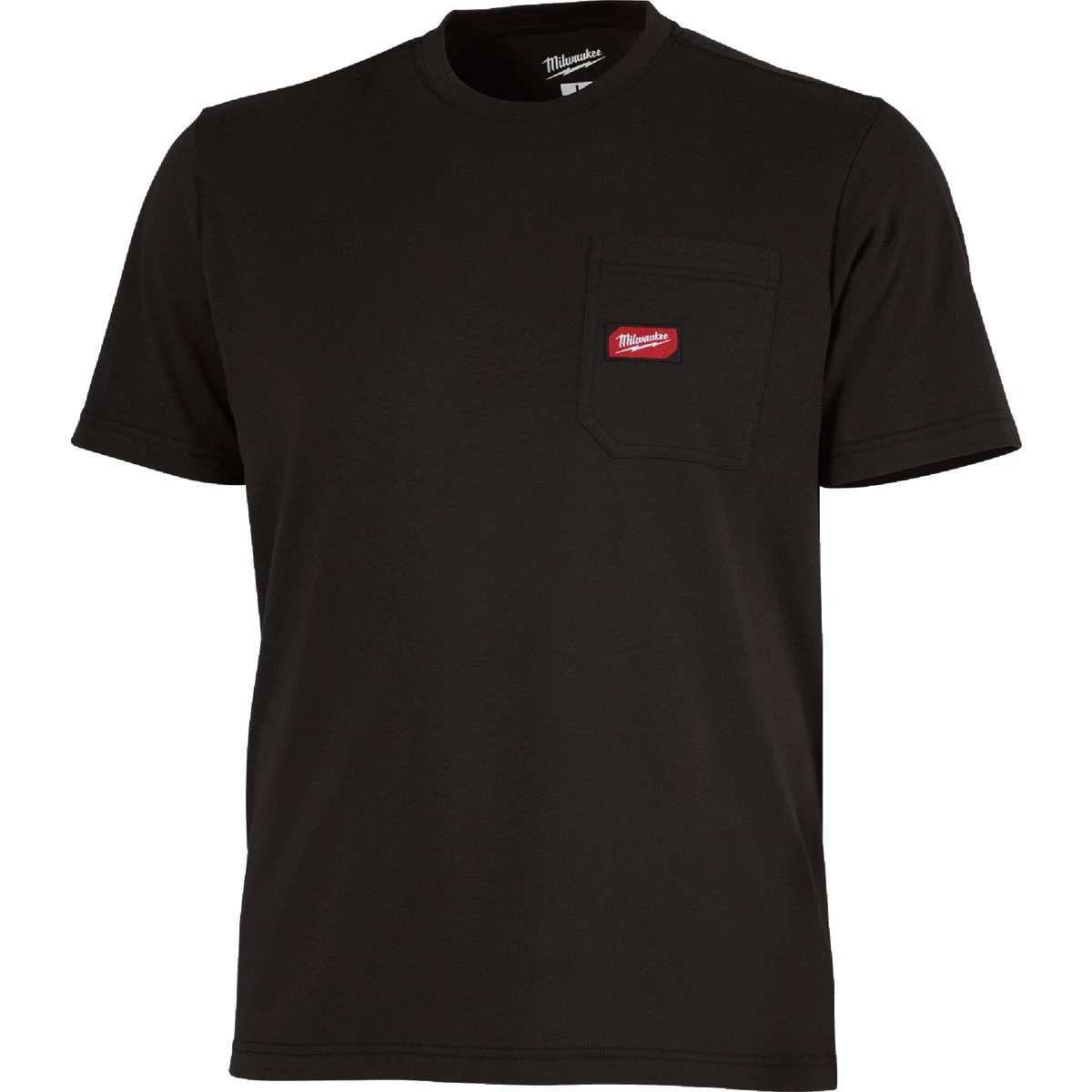 2xl Black Short Sleeve Heavy-duty Pocket T-shirt For Unisex