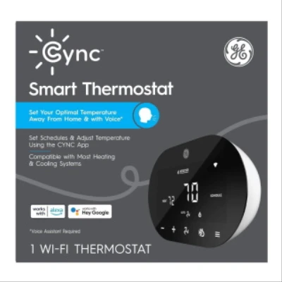 Cync Smart Thermostat - Indoor Control, Easy Installation, Model 93129894