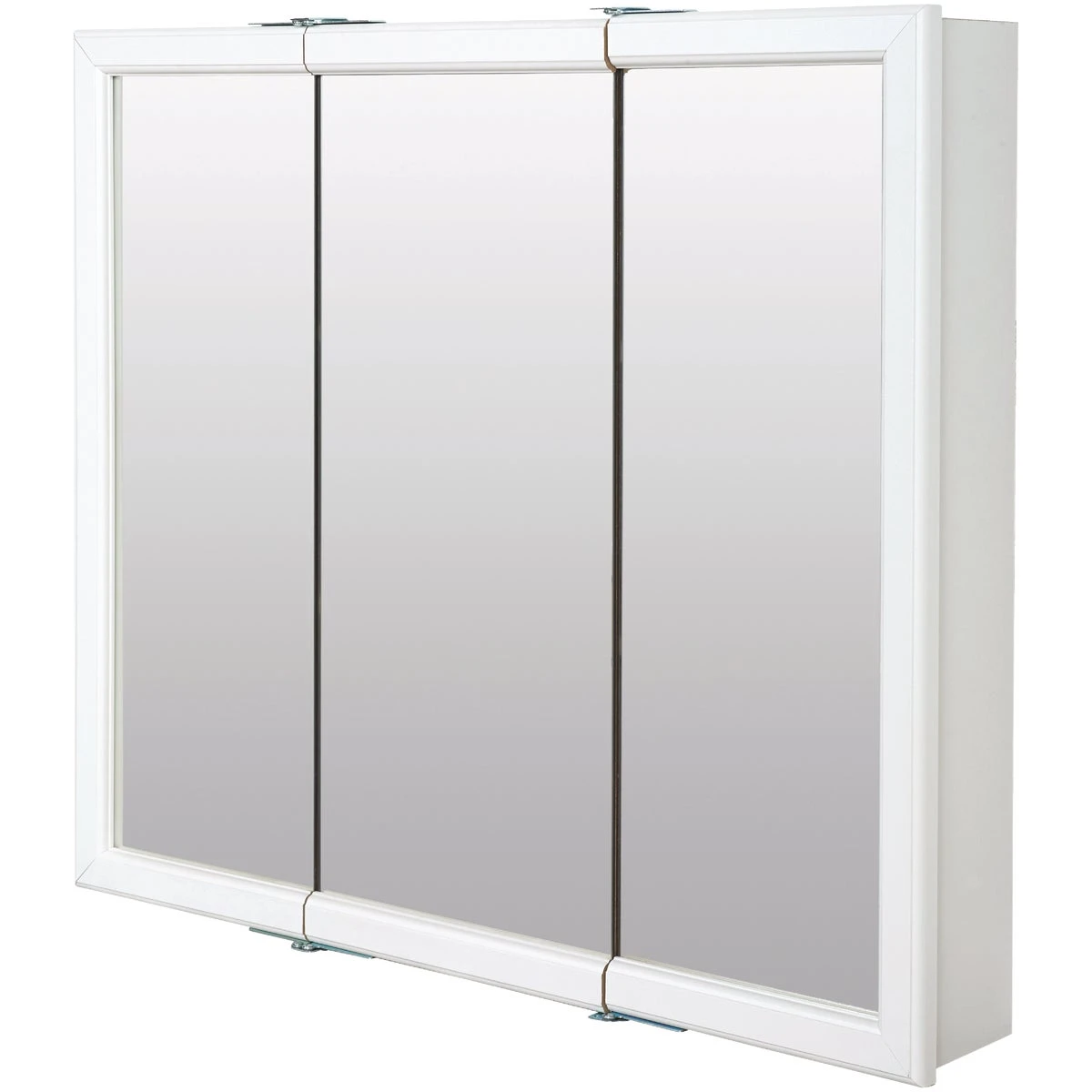 White 36 In. W X 33 In. H X 6 In. D Tri-view Surface Mount Medicine Cabinet