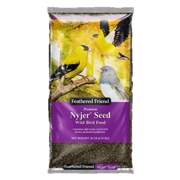 Nyjer Seed Wild Bird Food, 10 Pound Bag For Goldfinches