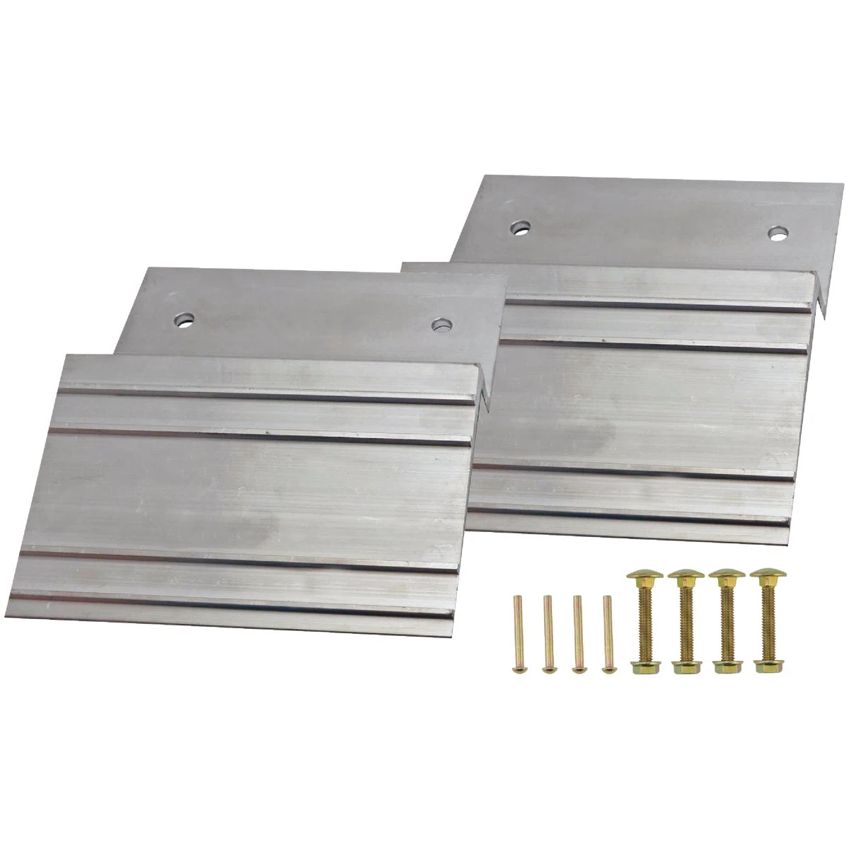 Car Ramp Plates, Aluminum, 750 Lb. Rated, 2 x 8 In., 2-Pk.