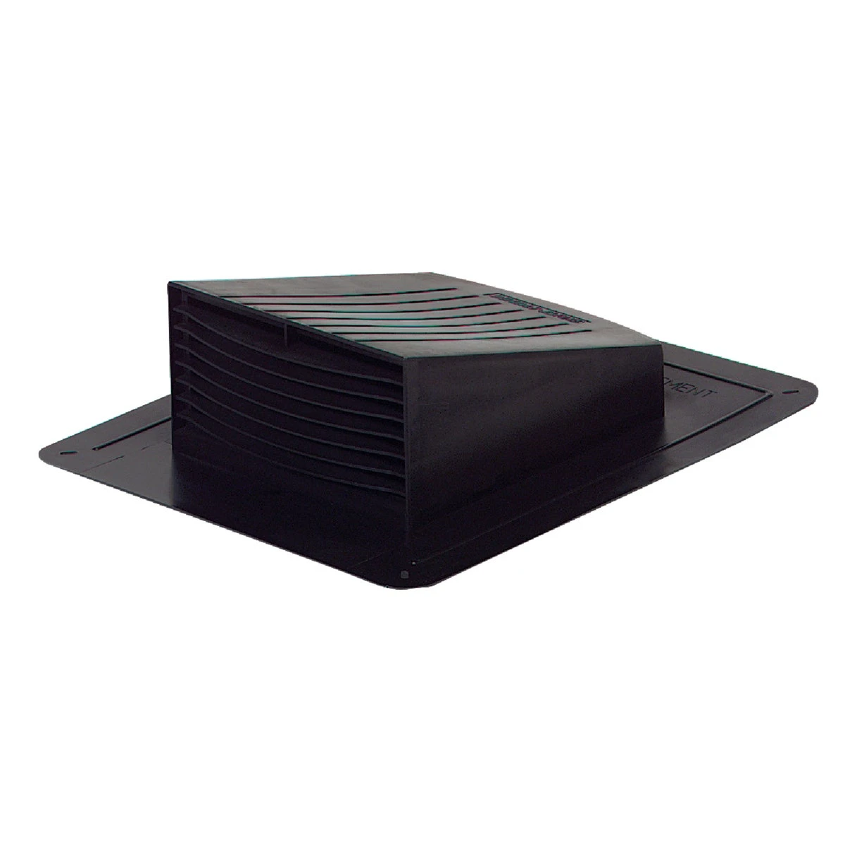 4 Inch Black Plastic Roof Vent Cap With Removable Collar