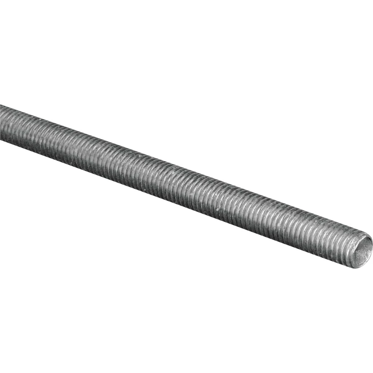Steelworks 7/16 Inch X 1 Foot Steel Threaded Rod - Zinc-plated Finish