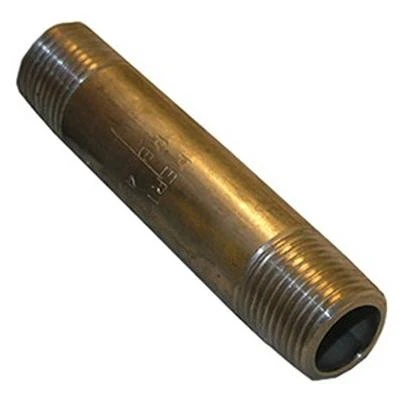 Stainless Steel Pipe Nipple, 1/8 Inch Diameter by 6 Inch Length