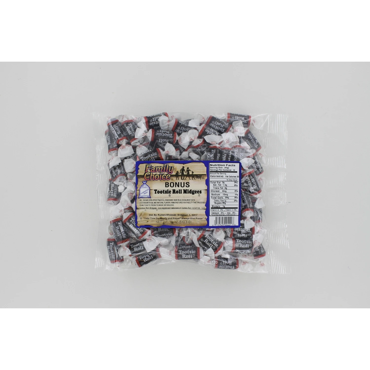 Tootsie Roll Midgees Chocolate Candy 19 Ounce Bag