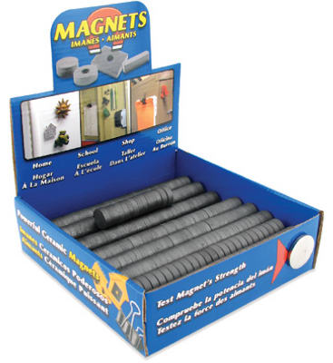 Ceramic Disc & Ring Magnets Set - 300 Disc & 200 Ring Magnets, Assorted Sizes