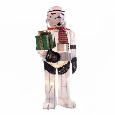 Lighted Storm Trooper Lawn Decoration, 28-inch Outdoor Display