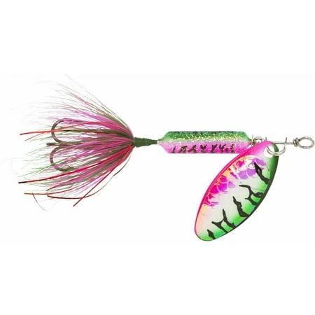 Rooster Tail Tinsel Rainbow Trout Lure, 1/6 Ounce Fishing Tackle