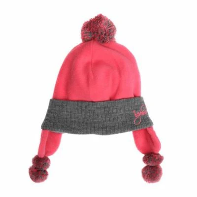 Girls' Fleece Pomp Hat - Black, One Size Fits Most