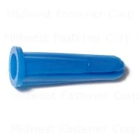 No. 10 To 12 X 1 Inch Plastic Conical Anchors For Secure Fastening