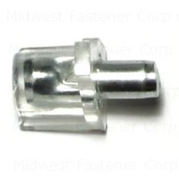5mm Clear Nickel Shelf Support For Adjustable Shelving Systems
