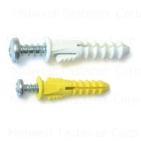 Assorted Ribbed Plastic Anchor Kit - Versatile Wall Anchors For Various Applications