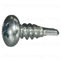 8 X 1/2 Inch Zinc Phillips Pan Self-drilling Screws - Durable Fasteners For Various Applications