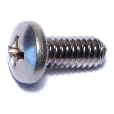1/4-20 X 3/4 Stainless Steel Phillips Pan Machine Screws - Durable Fasteners For Various Applications