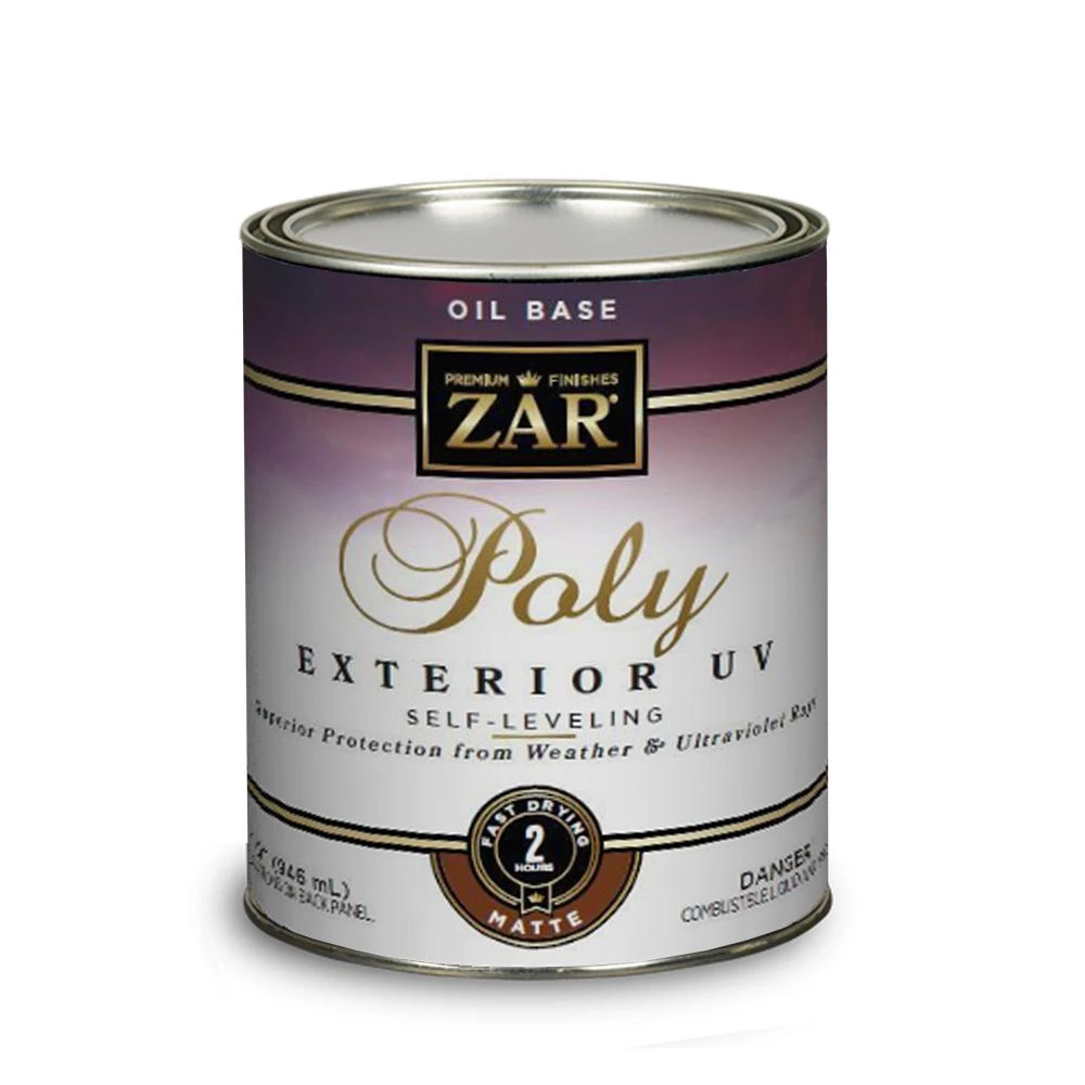 1 Quart Clear Matte Oil-based Exterior Polyurethane With Uv Protection