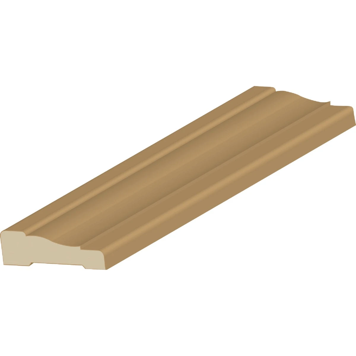 WM356 Finger-Jointed Primed Pine Colonial Casing Molding, 3.5 in x 7 ft