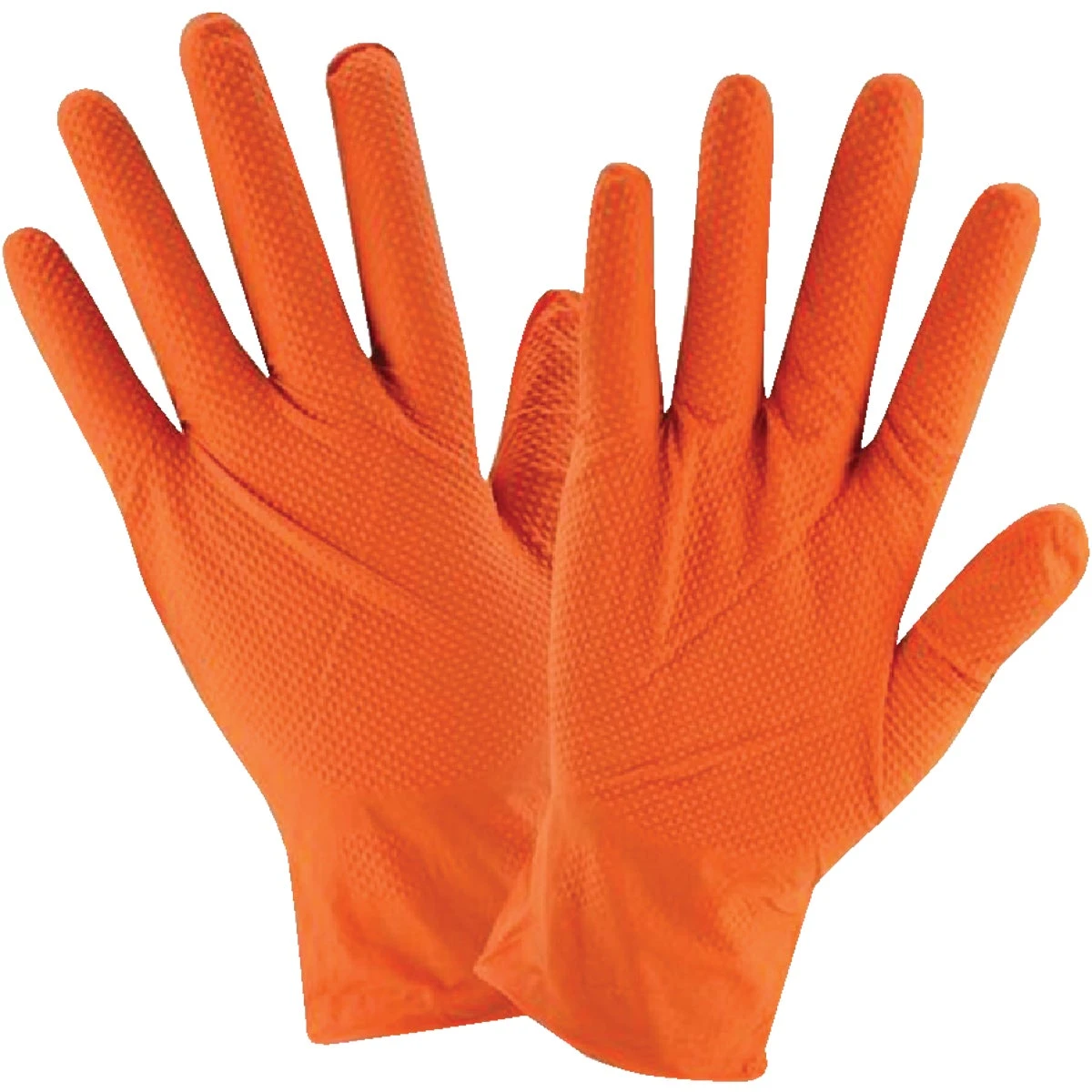 Posi Shield Hi Vis Industrial Grade Nitrile Disposable Gloves - Large