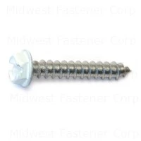 8 X 1 Stainless Steel White Hex Head Sheet Metal Screws - Durable Fasteners