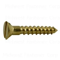 2 X 1/2 Inch Brass Slotted Flat Wood Screws - Durable And Versatile Fasteners
