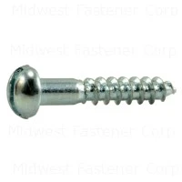 2 X 1/2 Inch Zinc Slotted Round Wood Screws - Durable Fasteners For Wood Projects