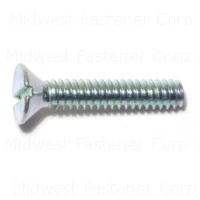 6-32 X 3/4 Zinc Slotted Flat Machine Screws - Durable Fasteners For Various Applications