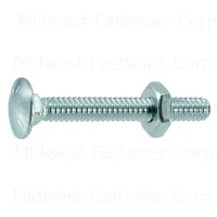 3/16-24 X 1-1/2 Zinc Carriage Bolts - Durable Fasteners For Various Applications