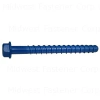 1/2 X 6 Blue Ruspert Torquemaster Hex Masonry Screws - Heavy Duty Fasteners
