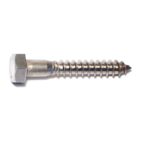 5/16 X 2-1/2 Inch Stainless Steel Hex Lag Screws - Heavy Duty Fasteners