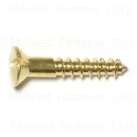 4 X 5/8 Inch Brass Slotted Oval Wood Screws - Durable And Versatile Fasteners