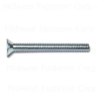8-32 X 1-1/2 Zinc Slotted Flat Machine Screws - Durable Fasteners For Various Applications