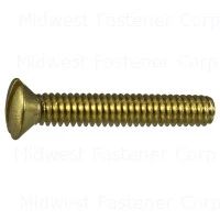 8-32 X 1 Inch Brass Slotted Oval Machine Screws - Durable Fasteners For Various Applications