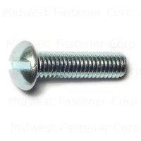 10-32 X 3/4 Zinc Slotted Round Machine Screws - Durable Fasteners For Various Applications