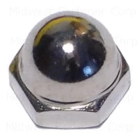 10-24 Nickel Plated Brass Acorn Cap Nuts - Durable And Corrosion Resistant