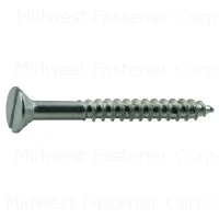 12 X 2 Zinc Slotted Flat Wood Screws - Durable And Versatile Fasteners
