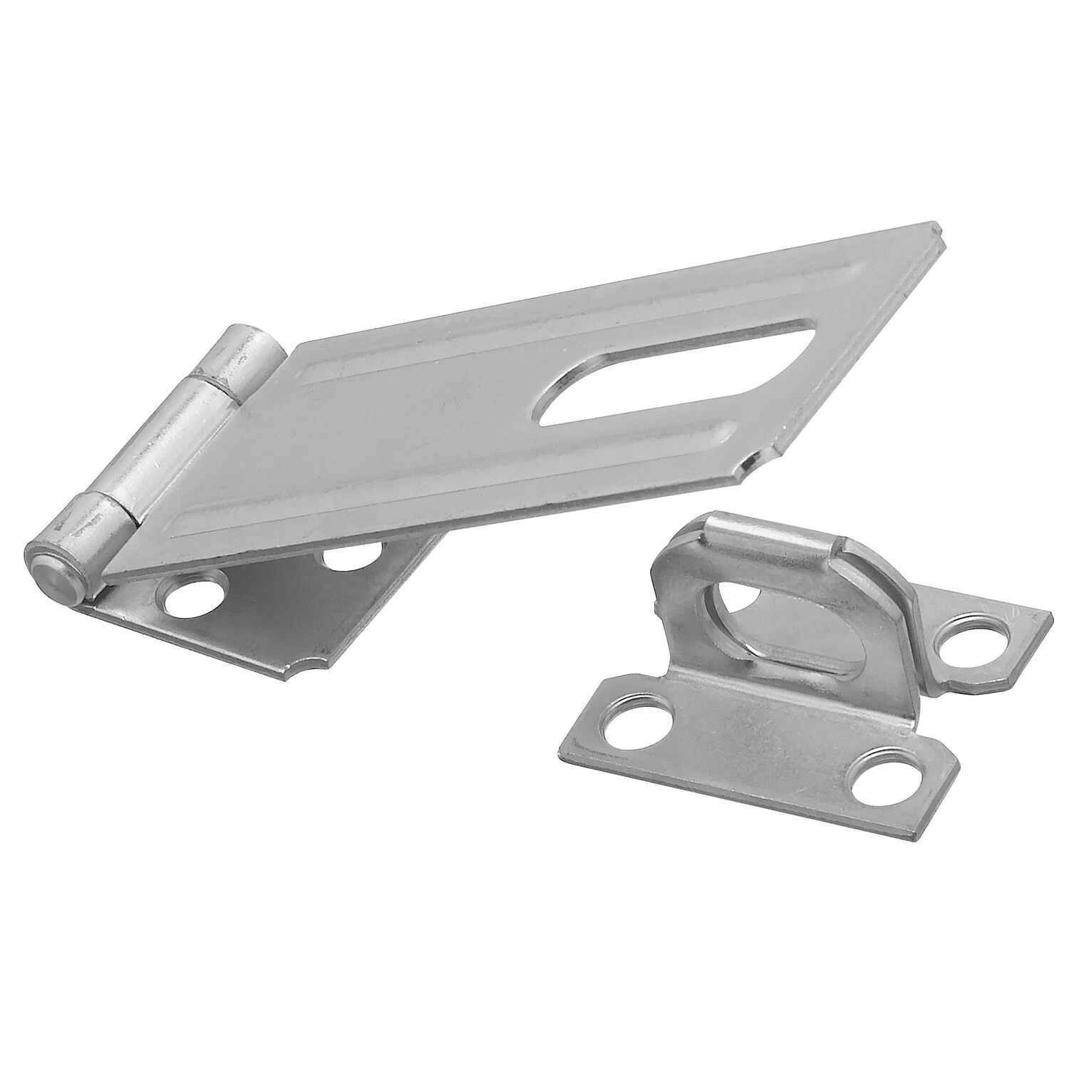 Zinc-plated Steel 4-1/2 In. L Safety Hasp With Adjustable Staple