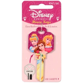 #66 Disney Princess House Entry Key Blank - Fun Design For Kids