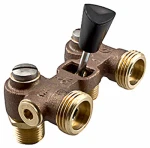 Brass & Tubular #2t-m2 Washing Machine Shut Off Valve With Inlet Adapter Fittings