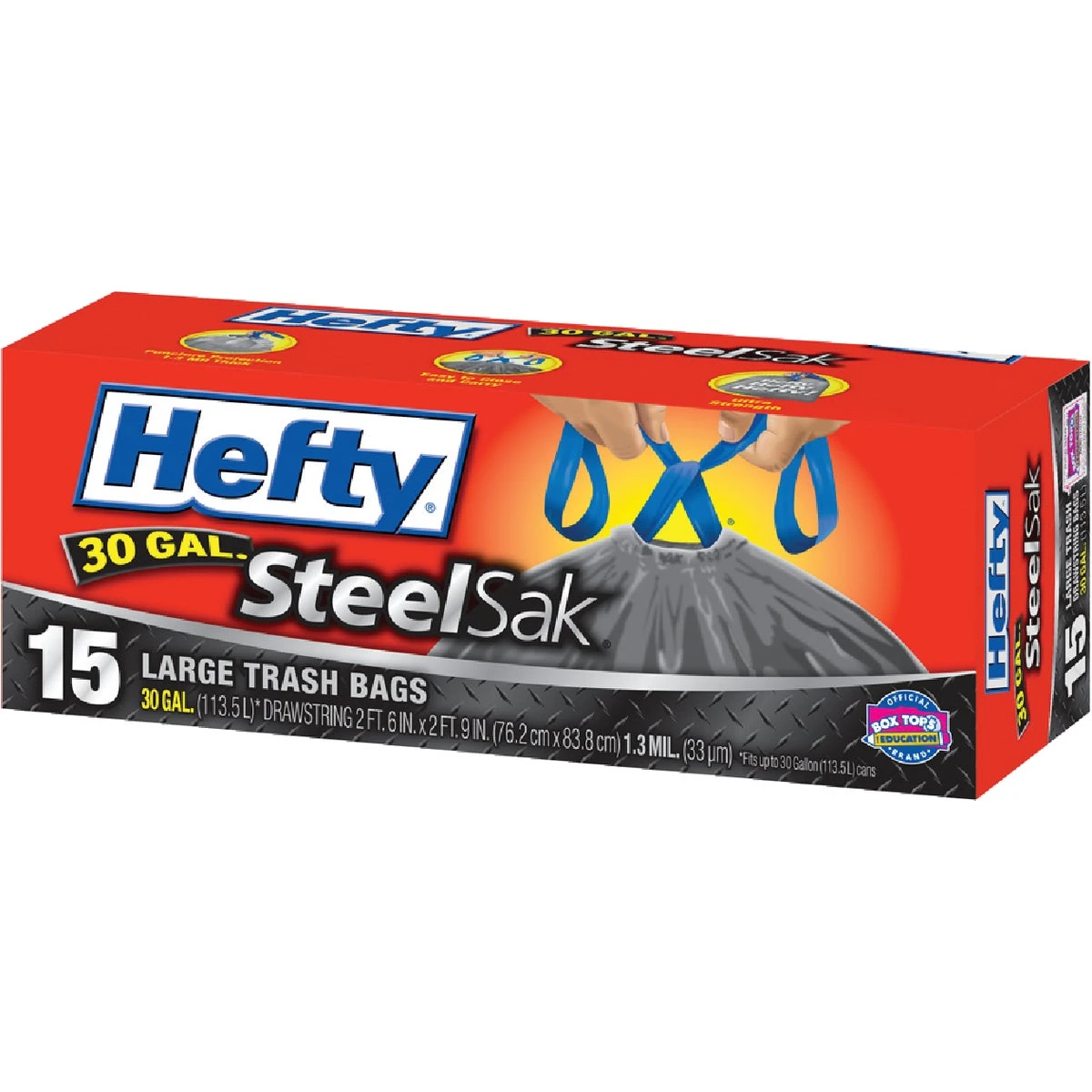 Hefty Steel Sak Heavy-Duty Trash Bags - 30 Gallon, 20 Count