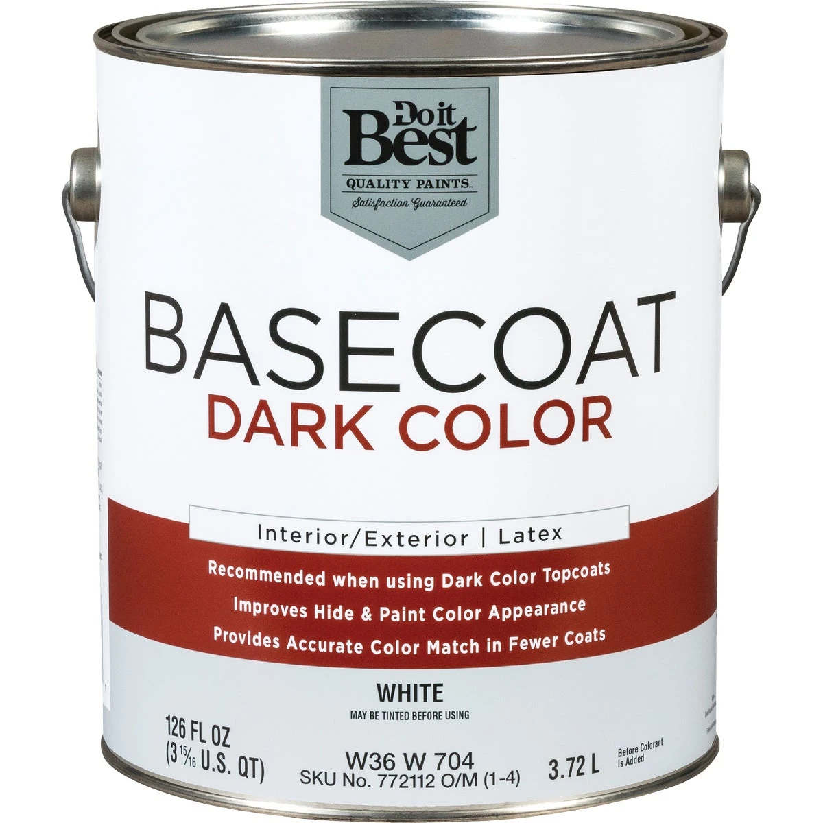 Latex Primer Flat Interior Wall Paint 16 Oz. Model W36w00704-16