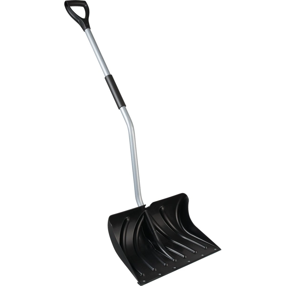 20 Inch Poly Ergo Snow Shovel With Steel Wear Strip And 45 Inch Steel Handle