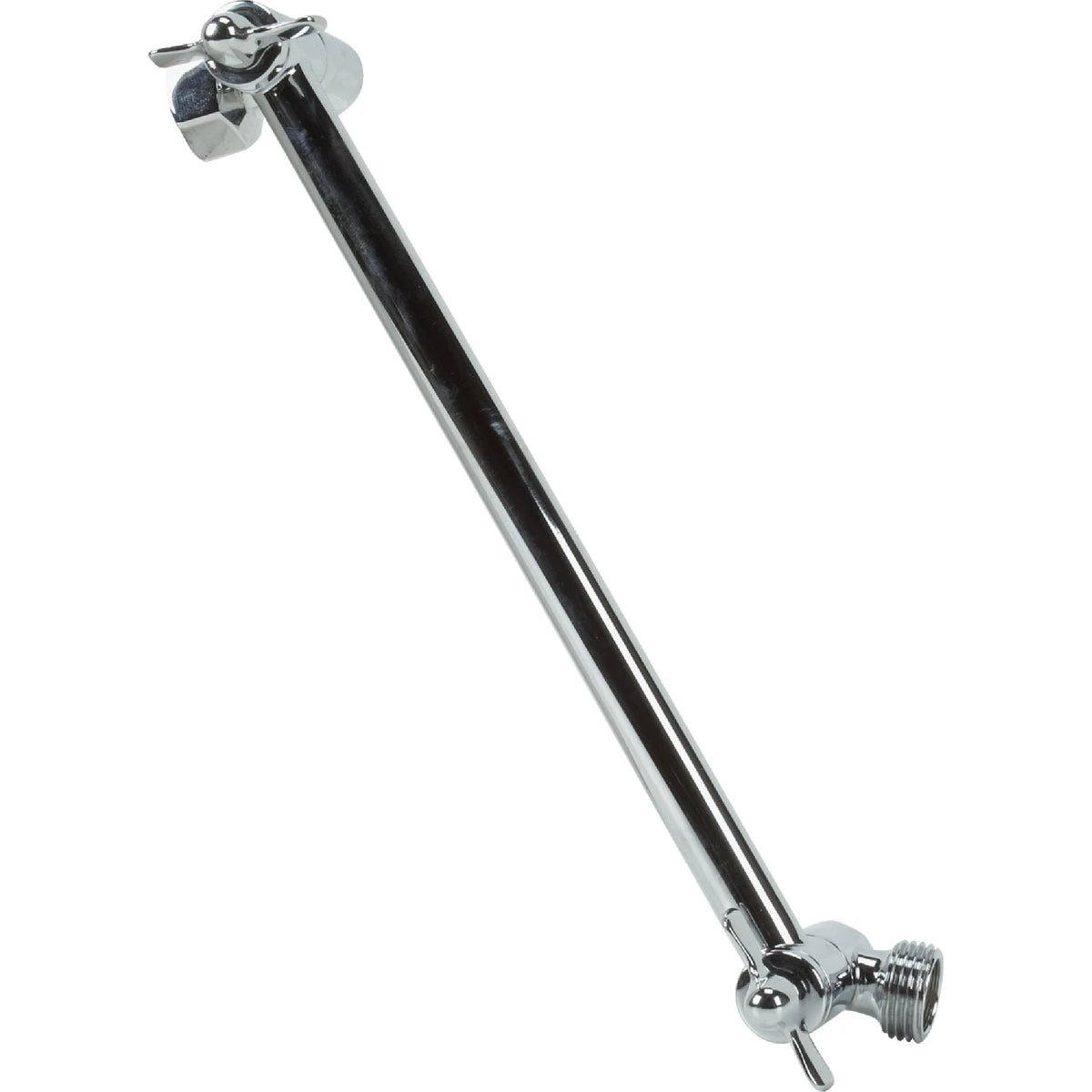 9 Inch Chrome Adjustable Shower Arm Extender For Standard Shower Arms