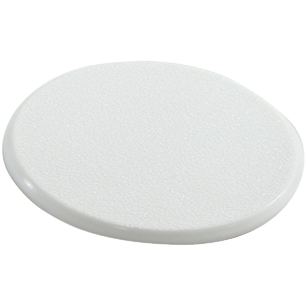 3-1/4 Inch Plastic White Wall Protector - Self-adhesive Round Disk