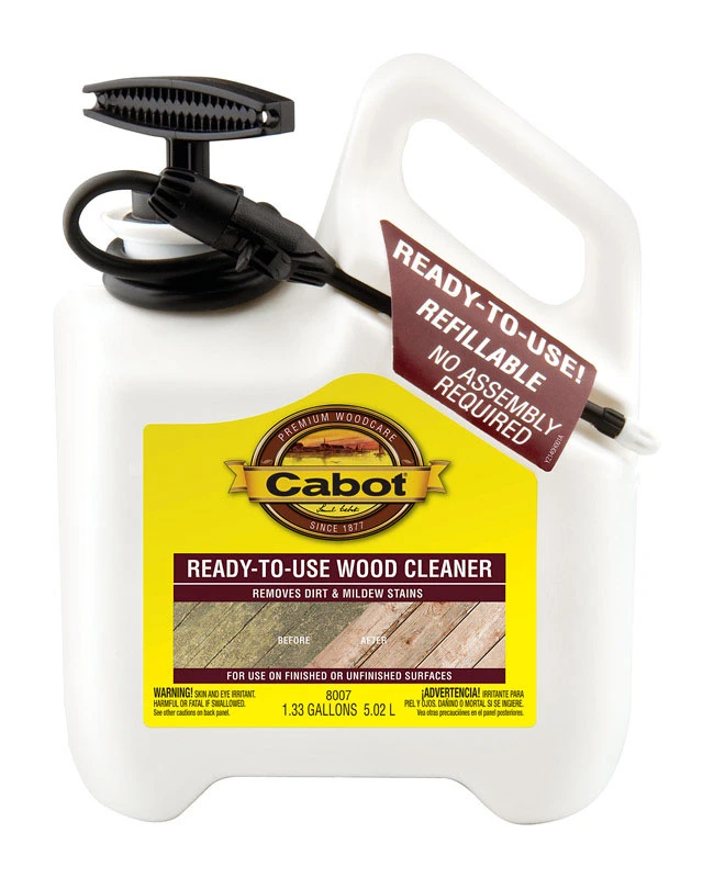 Deck Cleaner 1.33 Gallon Liquid For Wood And Composite Decks