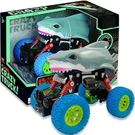 Friction-powered Toy Shark Truck For Toddlers - Durable Abs Plastic