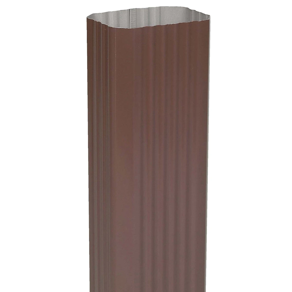 3 In. X 4 In. Brown Aluminum Downspout - 10 Ft. Length